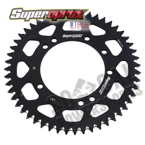Supersprox - Supersprox Aluminum Rear Sprocket - 51T - RAL-457-51-BLK