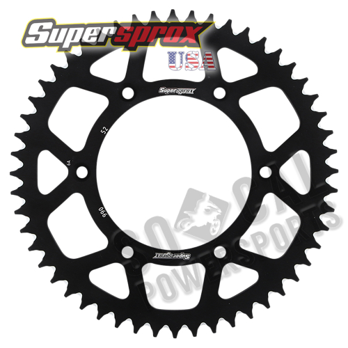 Supersprox - Supersprox Aluminum Rear Sprocket - 52T - RAL-990-52-BLK