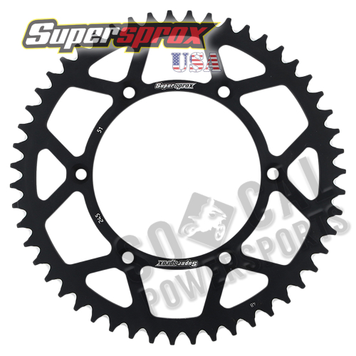 Supersprox - Supersprox Aluminum Rear Sprocket - 51T - RAL-245-51-BLK