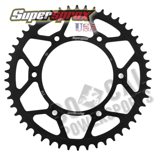Supersprox - Supersprox Steel Rear Sprocket - 50T - RFE-210-50-BLK