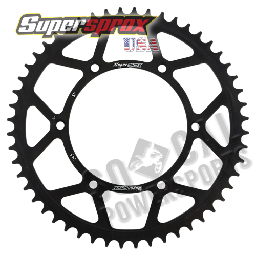 Supersprox - Supersprox Steel Rear Sprocket - 52T - RFE-245-52-BLK