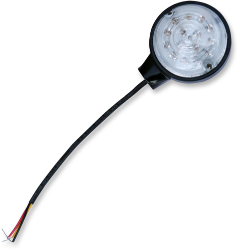 Burly Brand - Burly Brand LED Turn Signal - Handlebar Mount w/ Clear Lens (Flashes Amber) - B13-2502B