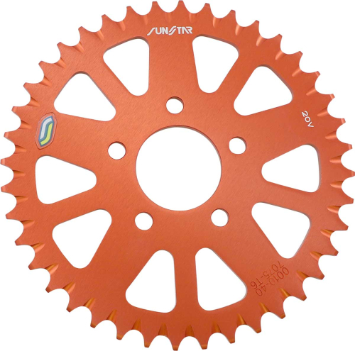 Sunstar - Sunstar Steel Rear Sprocket - 40T - Orange - 5-001040OR