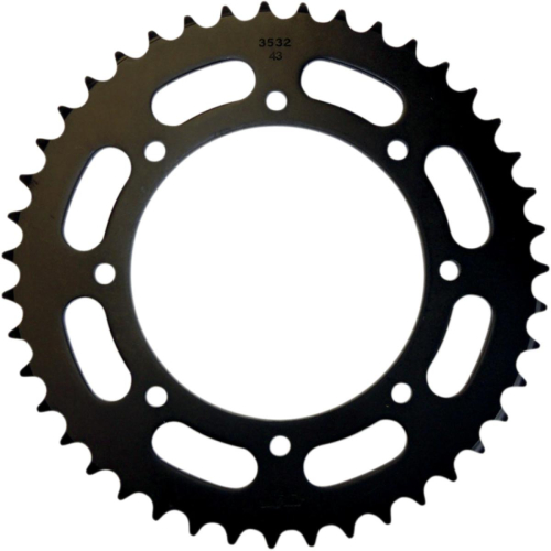 Sunstar - Sunstar Steel Rear Sprocket - 52T - Black - 5-355652BK