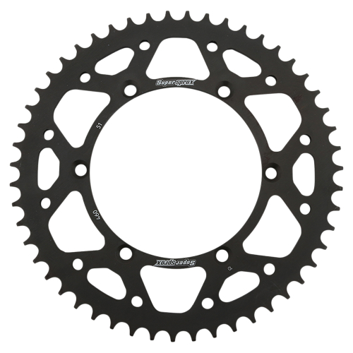 Supersprox - Supersprox Steel Rear Sprocket - 51T - RFE-460-51-BLK