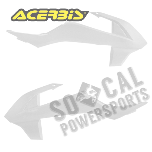 Acerbis - Acerbis Radiator Shrouds - White - 2449700002