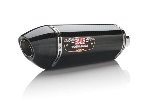 Yoshimura - Yoshimura R-77 Signature Series Slip-On (Center-Stand) - Carbon Fiber Muffler - 12500E0220