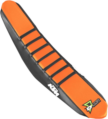 DCOR - DCOR Factory Reinforced Seat Cover - Black/Orange/Black Ribs - 30-30-215