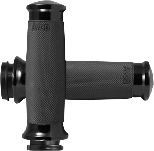 Avon Grips - Avon Grips Contour Custom Grips - Black Anodized - CC-86-ANO-FLY