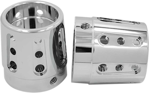 Avon Grips - Avon Grips Gatlin Axle Nut Covers - 1in. - Chrome - AXL-GAT-CH