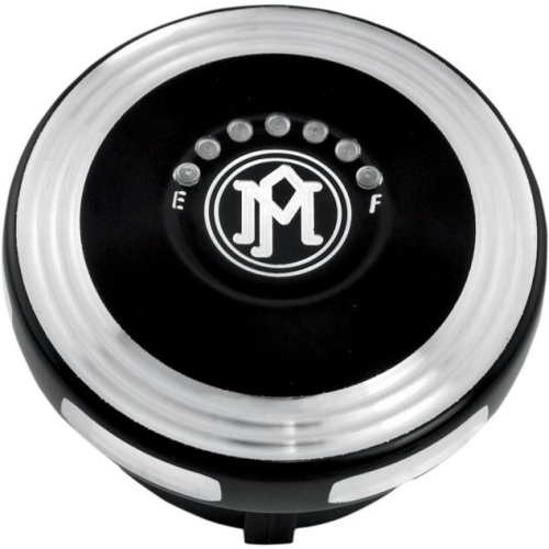 Performance Machine - Performance Machine Merc Gas Cap With LED Fuel Light - Contrast Cut - 0210-2025MRC-BM