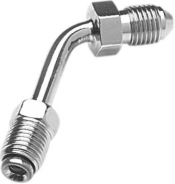 Goodridge - Goodridge Universal 60deg. Tube Adapter - 3/8in. JIC to -3 - Chrome - P660-03CH