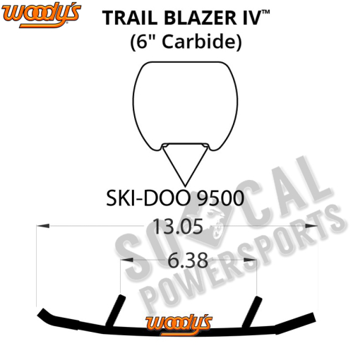 Woodys - Woodys Trail Blazer IV Flat-Top Carbide Runners - TSD4-9500