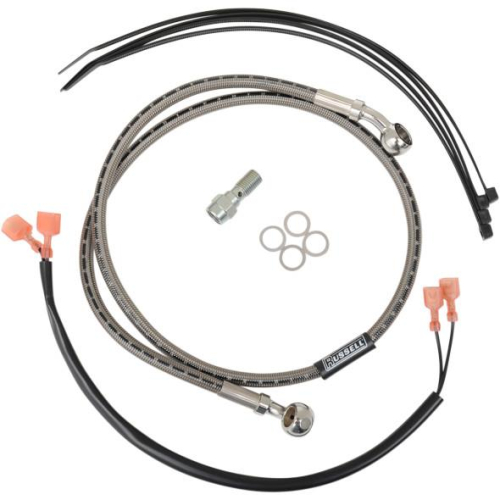 Russell - Russell Braided Rear Brake Line Kit - Stainless - R08837DS