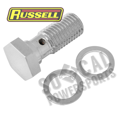 Russell - Russell Cycleflex Universal Brake Line Fitting - 10mm x 1.25 Banjo Bolt - R40514C