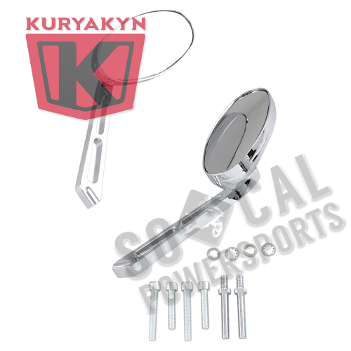 Kuryakyn - Kuryakyn Ellipse Mirrors with Convex Glass - 1438