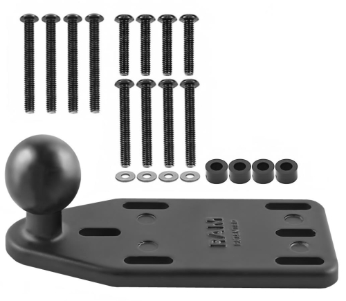 RAM Mounts - RAM Mounts RAM Motorcycle Brake/Clutch Reservoir Cover Base with 1in. Ball Offset - RAM-B-346