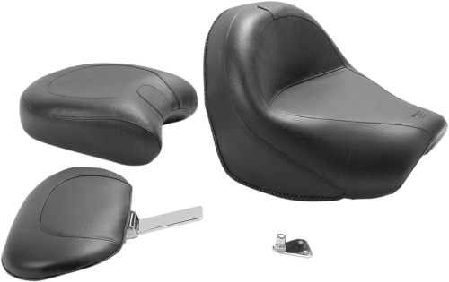 Mustang - Mustang Wide Touring Two-Piece Seat with Driver Backrest - Vintage - 79283