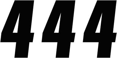 Factory Effex - Factory Effex Factory Number 4in. - No.4 - Black - 08-90004