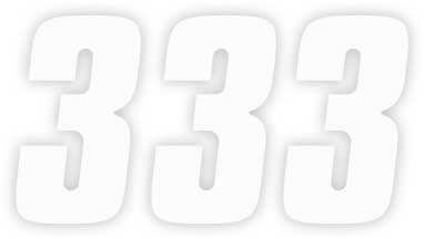 Factory Effex - Factory Effex Factory Number 4in. - No.3 - White - 08-90013