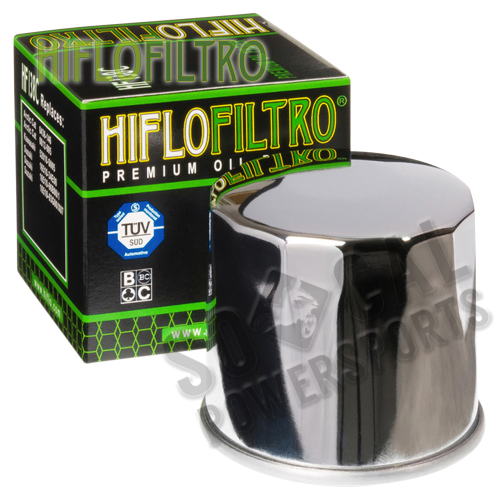 HiFlo - HiFlo Oil Filter - Chrome - HF138C