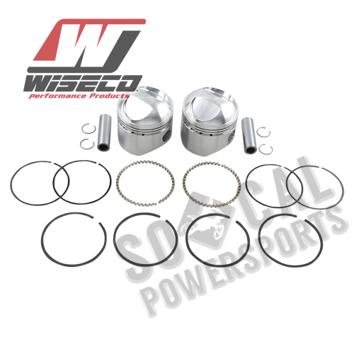 Wiseco - Wiseco K Piston Kit (74ci., Domed) - Standard Bore 3.437in., 9:1 Compression - K1605