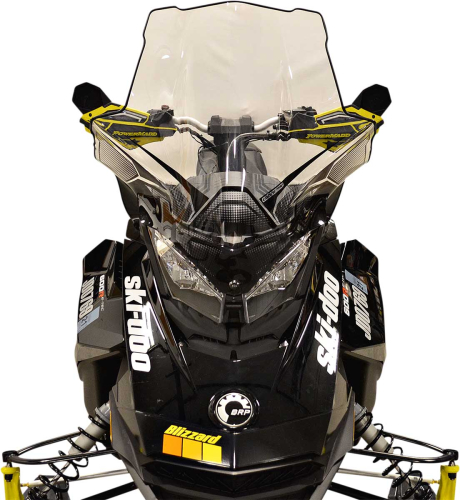 Powermadd - Powermadd Cobra Windshield - Tall - 22in. - Black - 13640