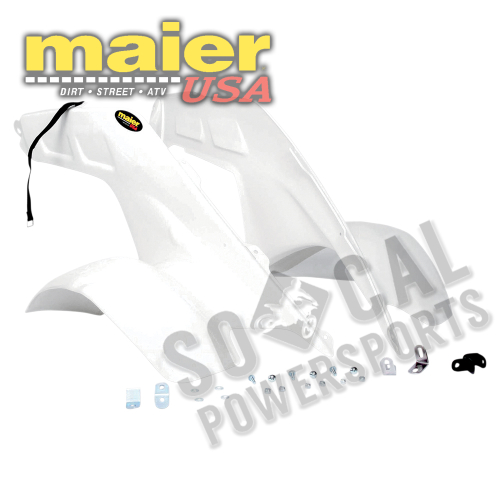 Maier Mfg - Maier Mfg Front Fender - White - 117201