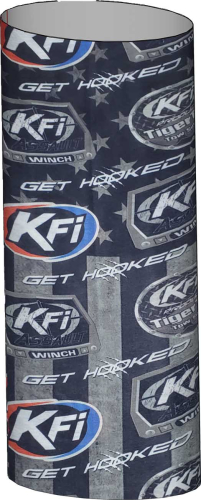 KFI Products - KFI Products KFI Facemask - FM-BLK - Black and White Flag - OSFM
