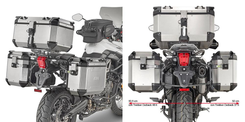 GIVI - GIVI Side Case Hardware for Outback Series Side Cases - PL6413CAM