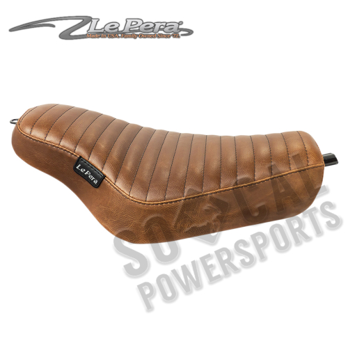 Le Pera - Le Pera Streaker Solo Seat - Pleated Brown - LK-356PTTDV