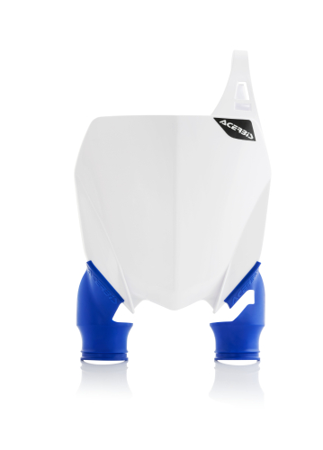 Acerbis - Acerbis Raptor Front Number Plate - White/Blue - 2689421029