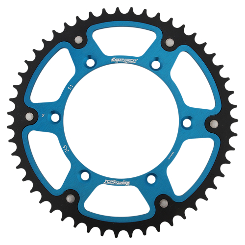 Supersprox - Supersprox Stealth Rear Sprocket - 51T - RST-245-51-BLU