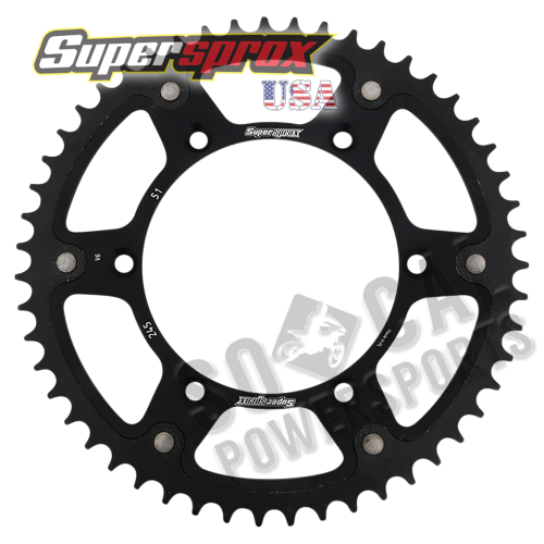 Supersprox - Supersprox Stealth Rear Sprocket - 51T - RST-245-51-BLK