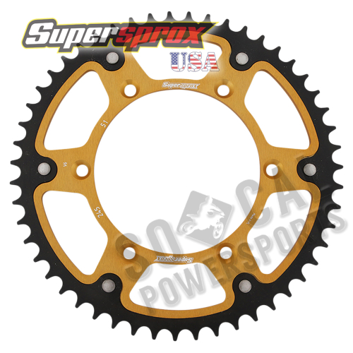 Supersprox - Supersprox Stealth Rear Sprocket - 51T - RST-245-51-GLD