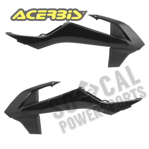Acerbis - Acerbis Radiator Shrouds - Black - 2449700001