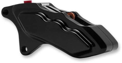 Hawg Halters Inc - Hawg Halters Inc Direct Bolt-On 6 Piston Front Left Brake Caliper - Black Anodized - LHSAB6018