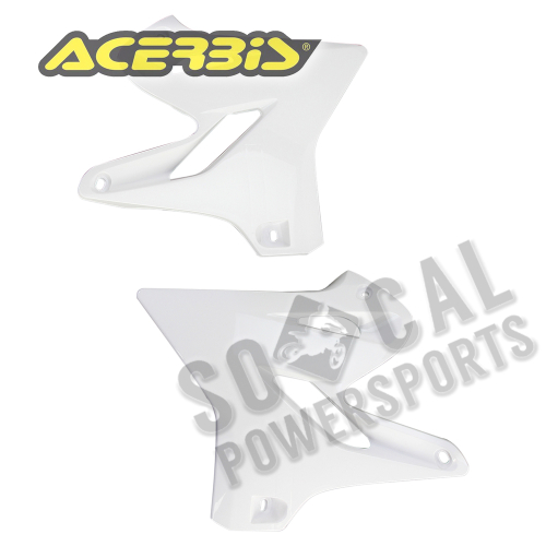 Acerbis - Acerbis Radiator Shrouds - White - 2402980002