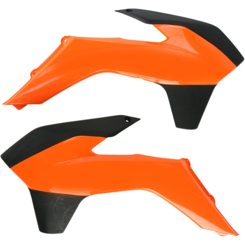 Acerbis - Acerbis Radiator Shrouds - KTM Orange - 2314251008