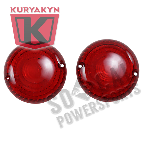 Kuryakyn - Kuryakyn Replacement Turn Signal Lenses - Red - 2267