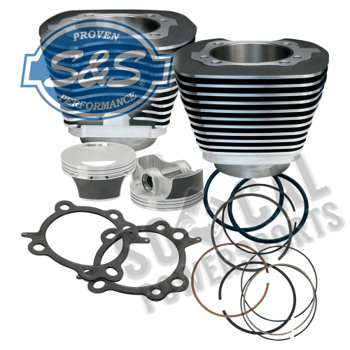 S&S Cycle - S&S Cycle 97in. Big Bore Kit for 88in. Motors - Black Powder-Coat - 910-0205