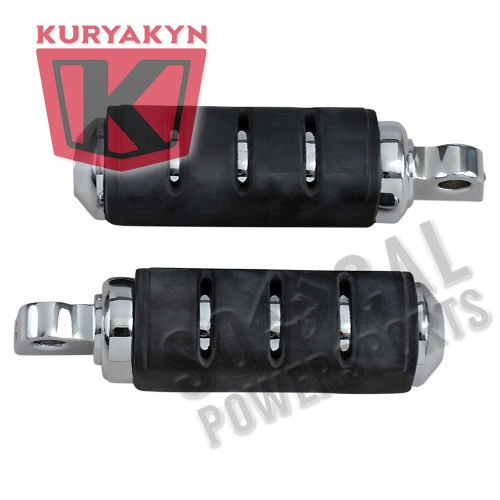 Kuryakyn - Kuryakyn Small Trident ISO-Pegs With Male-Mount Ends - Chrome - 7590