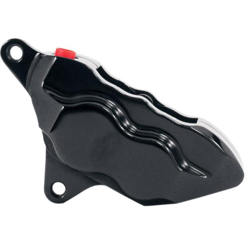 Hawg Halters Inc - Hawg Halters Inc Direct Bolt-On 4 Piston Front Brake Caliper - Black - LHSAB500