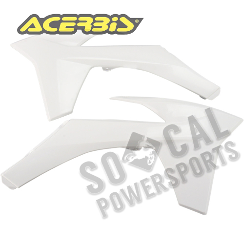 Acerbis - Acerbis Radiator Shrouds - White - 2205440002
