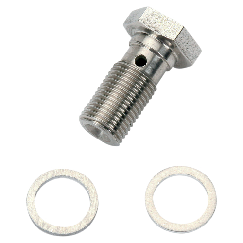 Russell - Russell Cycleflex Universal Brake Line Fitting - 7/16in-24 Banjo Bolt - R40515