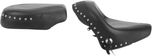 Mustang - Mustang Wide Touring Two-Piece Seat - Studded - 75906