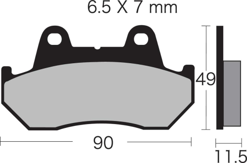 Vesrah - Vesrah Organic Brake Pads - VD-123/3