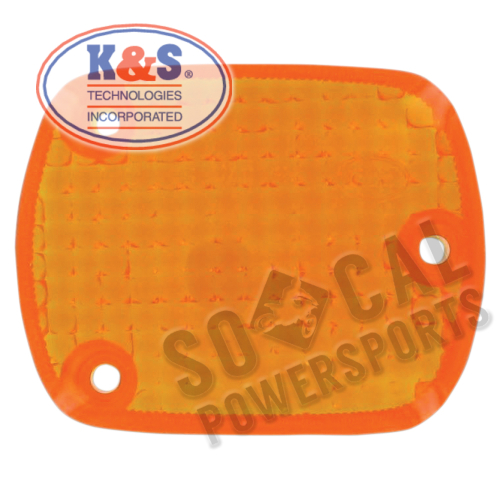 K&S Technologies - K&S Technologies DOT Approved Turn Signal Replacement Lens - Amber - 25-1070