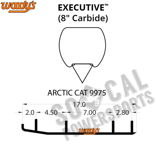 Woodys - Woodys Executive Series Flat-Top Carbide Runners - WAT-9975