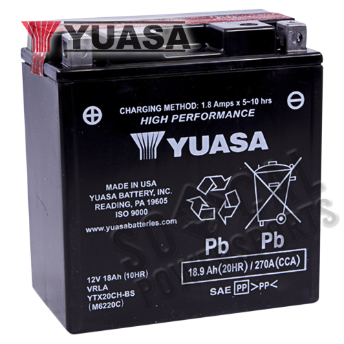 Yuasa - Yuasa High Performance Maintenance Free Battery - YTX20CH-BS - YUAM6220C